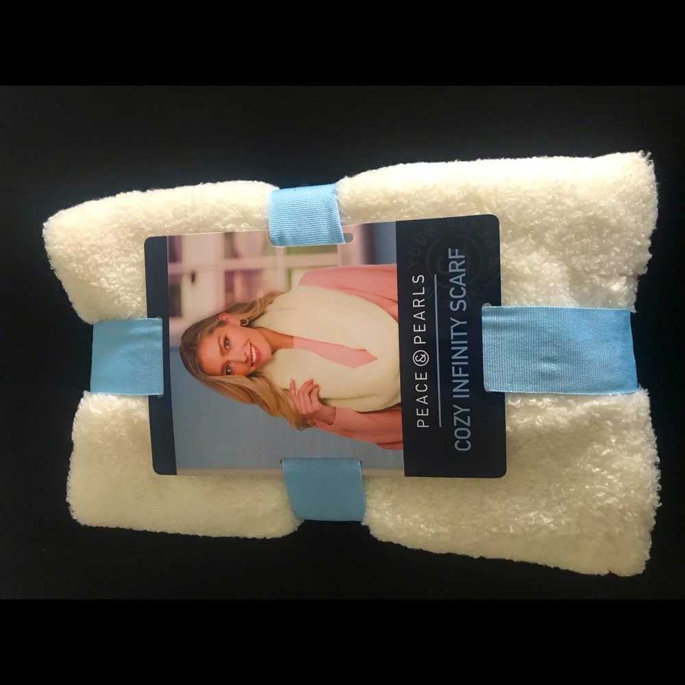 Peace & Pearls Cozy Infinity Scarf